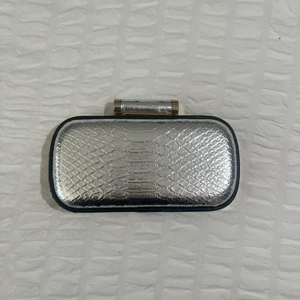 Silver & Gold small evening bag - EUC